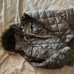 All black guess zip up jacket